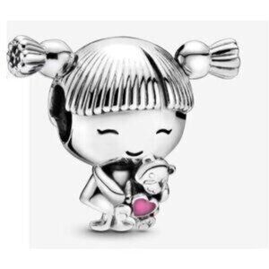 Little Girl Charm, S925 ALE Sterling Silver Charm, Charm For Pandora Bracelet